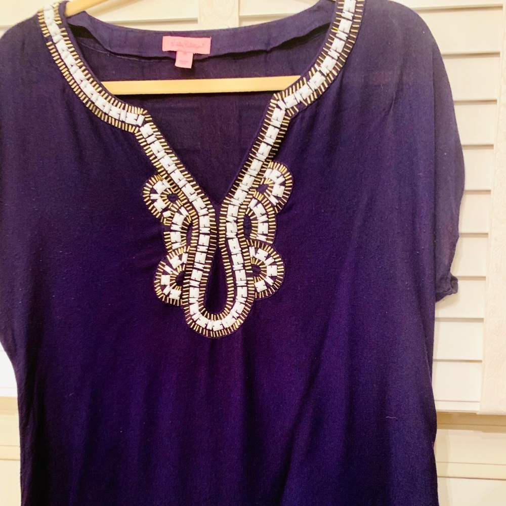 Lilly Pulitzer beaded top